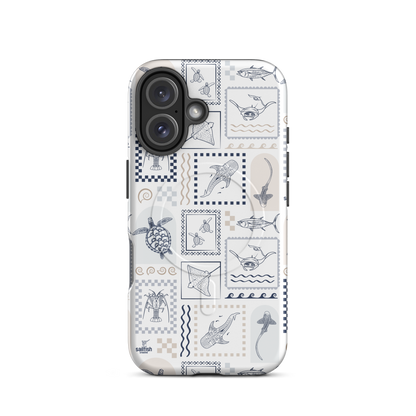 iPhone MagSafe Tough Phone Case - Arches Print Beige