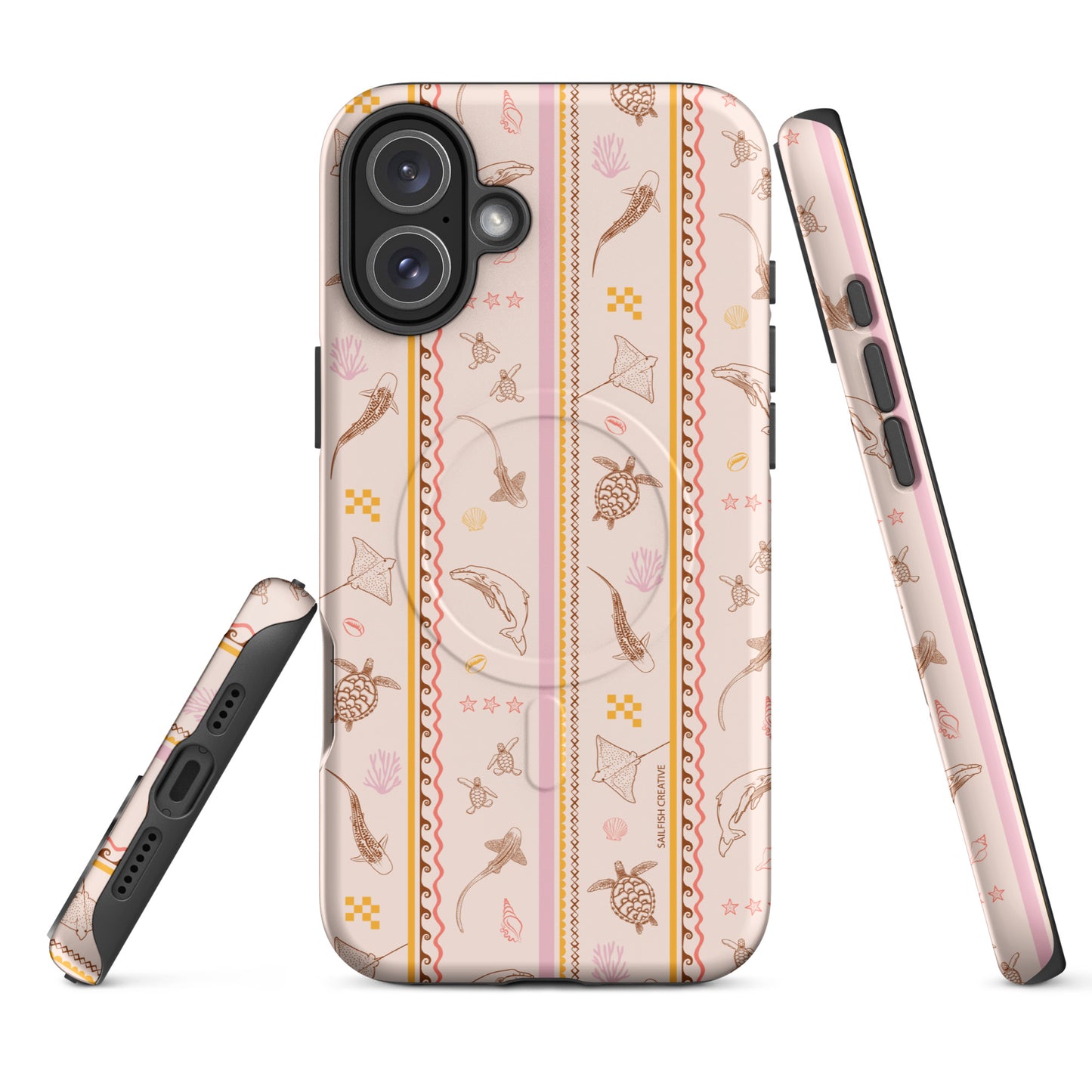 iPhone MagSafe Tough Phone Case - Candy Stripes