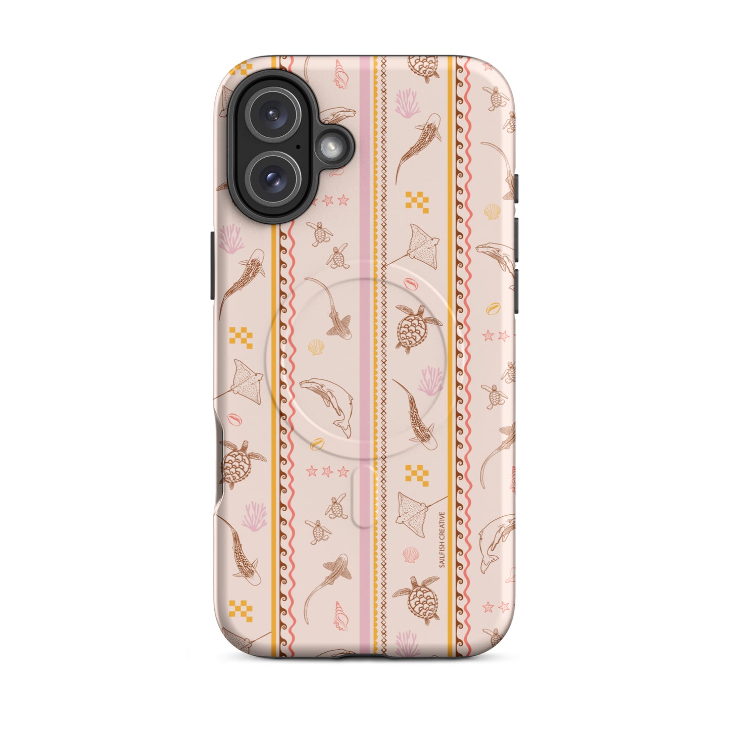 iPhone MagSafe Tough Phone Case - Candy Stripes