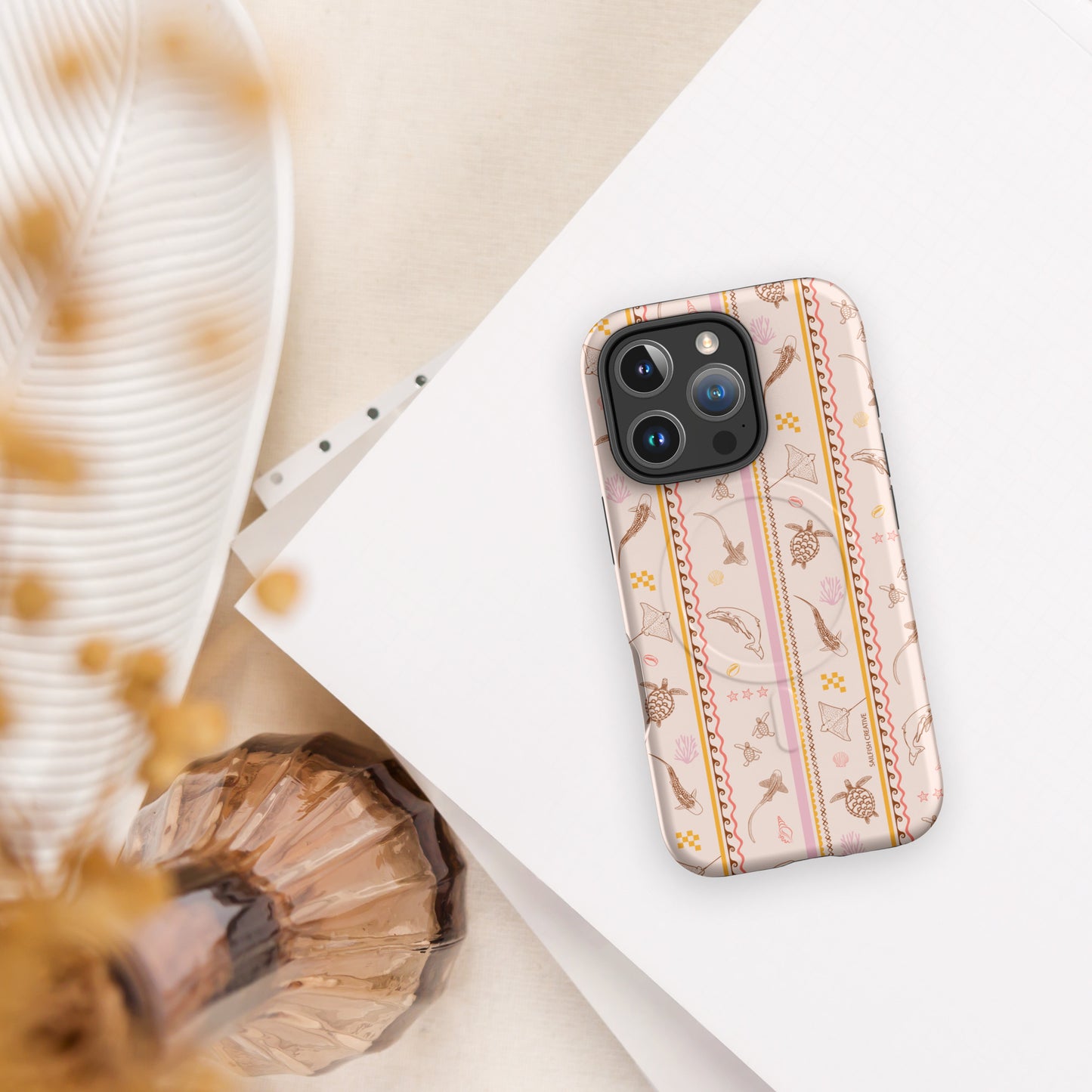 iPhone MagSafe Tough Phone Case - Candy Stripes