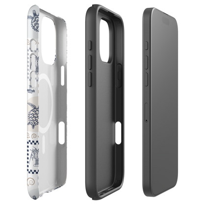 iPhone MagSafe Tough Phone Case - Arches Print Beige