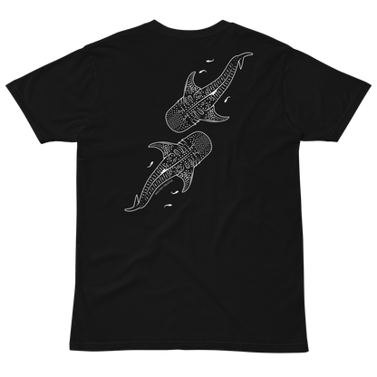 Whale Shark Line Art - Mens Staple T-Shirt - Sailfish Creative