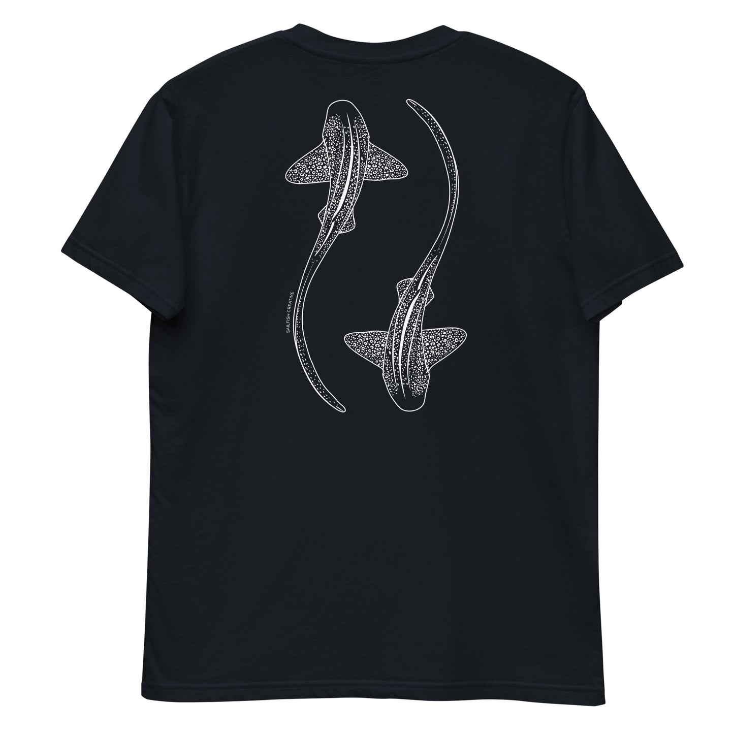 Leopard Shark Line Art - Mens Staple T-Shirt - Sailfish Creative