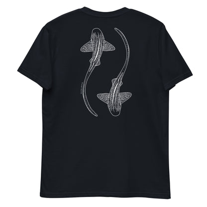 Leopard Shark Line Art - Mens Staple T-Shirt - Sailfish Creative