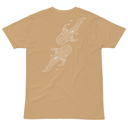 Whale Shark Line Art - Mens Staple T-Shirt - Sailfish Creative