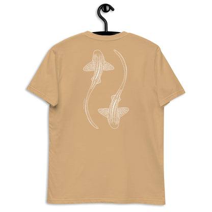 Leopard Shark Line Art - Mens Staple T-Shirt - Sailfish Creative