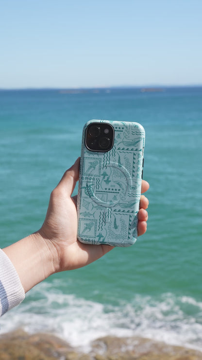 iPhone Phone Case - Busy Print Teal
