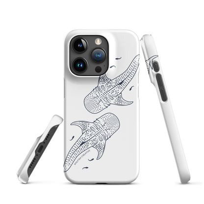 iPhone Snap Phone Case - Whale Sharks Outline - Sailfish Creative
