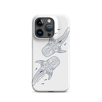 iPhone Snap Phone Case - Whale Sharks Outline - Sailfish Creative