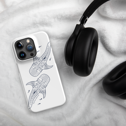 iPhone Snap Phone Case - Whale Sharks Outline - Sailfish Creative