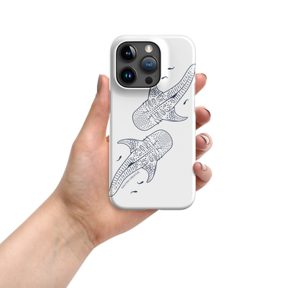 iPhone Snap Phone Case - Whale Sharks Outline - Sailfish Creative