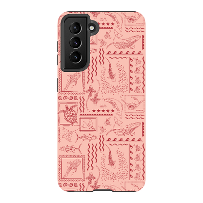 Samsung Tough Case - Busy Print Coral