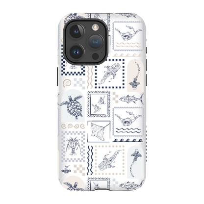 iPhone Tough Phone Case - Arches Print Beige