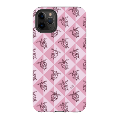 iPhone Tough Phone Case - Turtle Diamonds Orchid