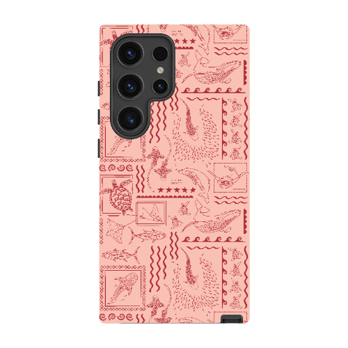 Samsung Tough Case - Busy Print Coral