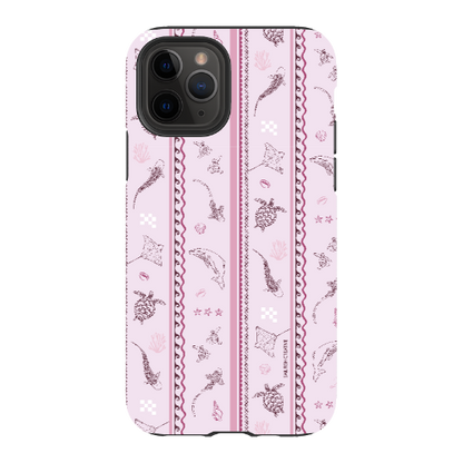 iPhone Tough Phone Case - Candy Stripes Orchid