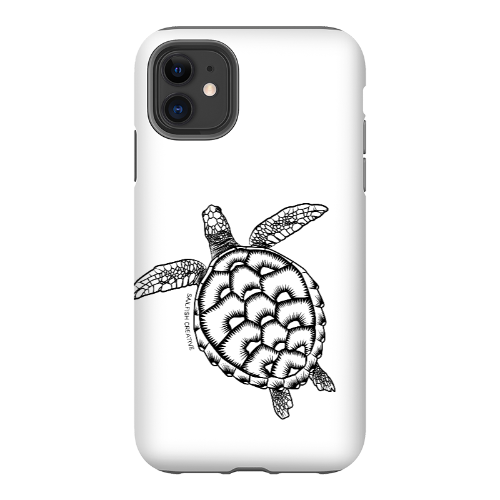 iPhone Tough Phone Case - Turtle Outline - Sailfish Creative