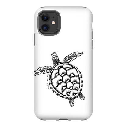 iPhone Tough Phone Case - Turtle Outline - Sailfish Creative