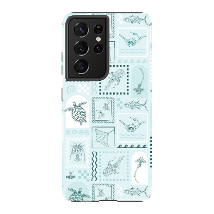 Samsung Tough Case - Arches Print Teal
