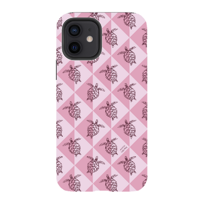 iPhone Tough Phone Case - Turtle Diamonds Orchid
