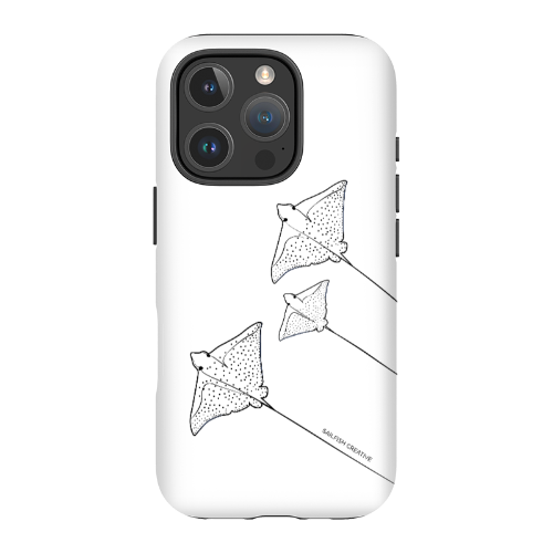 iPhone Tough Phone Case - Eagle Ray Outline - Sailfish Creative