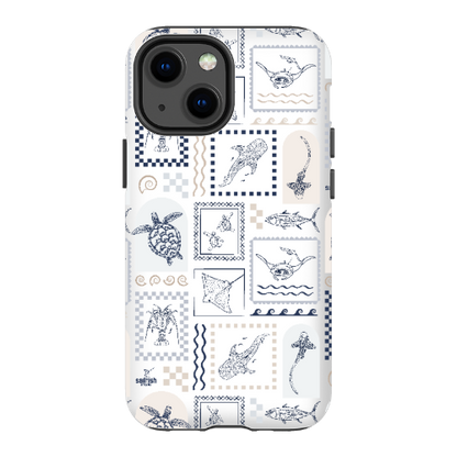 iPhone Tough Phone Case - Arches Print Beige