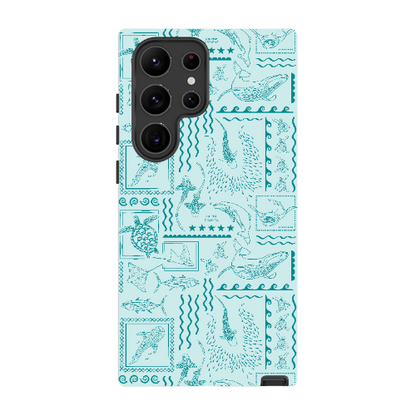 Samsung Tough Case - Busy Print Teal