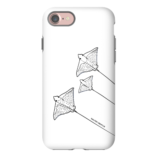 iPhone Tough Phone Case - Eagle Ray Outline - Sailfish Creative