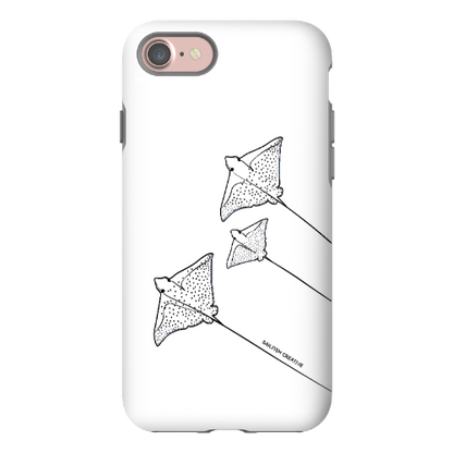 iPhone Tough Phone Case - Eagle Ray Outline - Sailfish Creative