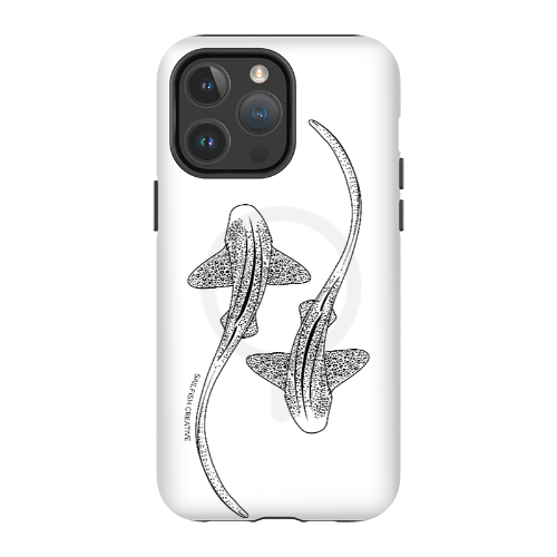 iPhone MagSafe Tough Case - Leopard Shark Outline - Sailfish Creative