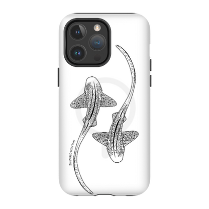 iPhone MagSafe Tough Case - Leopard Shark Outline - Sailfish Creative
