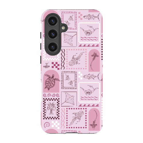 Samsung Tough Case - Arches Print Orchid