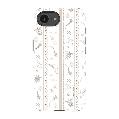 iPhone Tough Phone Case - Candy Stripes Beige
