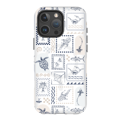 iPhone MagSafe Tough Phone Case - Arches Print Beige