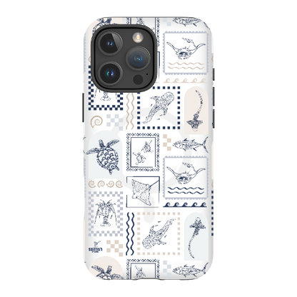 iPhone MagSafe Tough Phone Case - Arches Print Beige