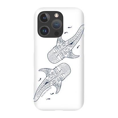 iPhone Snap Phone Case - Whale Sharks Outline - Sailfish Creative