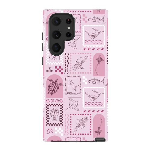 Samsung Tough Case - Arches Print Orchid