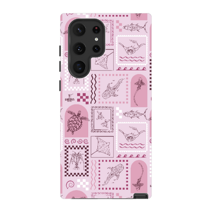 Samsung Tough Case - Arches Print Orchid