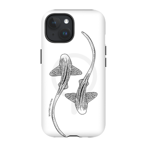 iPhone MagSafe Tough Case - Leopard Shark Outline - Sailfish Creative