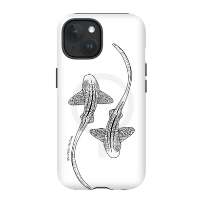 iPhone MagSafe Tough Case - Leopard Shark Outline - Sailfish Creative