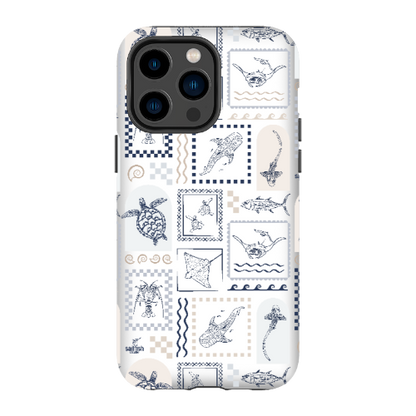 iPhone Tough Phone Case - Arches Print Beige