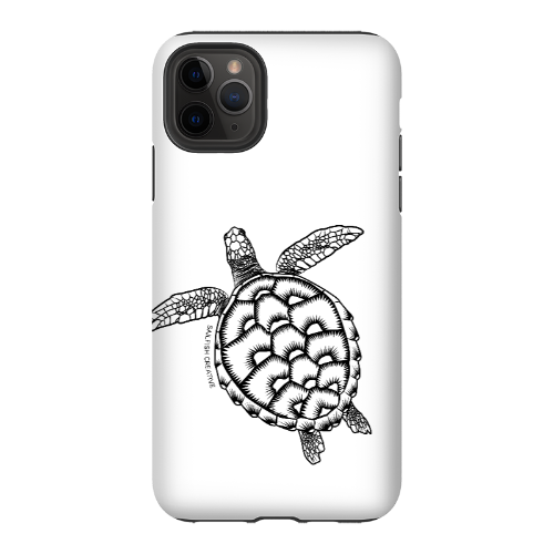 iPhone Tough Phone Case - Turtle Outline - Sailfish Creative