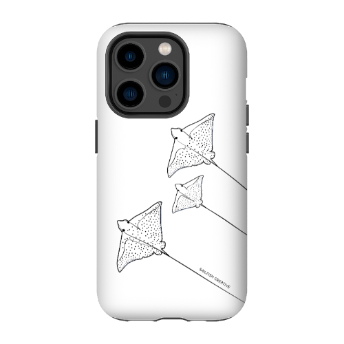 iPhone Tough Phone Case - Eagle Ray Outline - Sailfish Creative