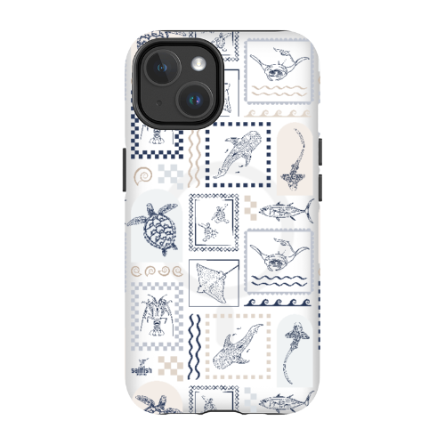 iPhone MagSafe Tough Phone Case - Arches Print Beige
