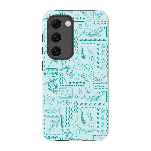 Samsung Tough Case - Busy Print Teal