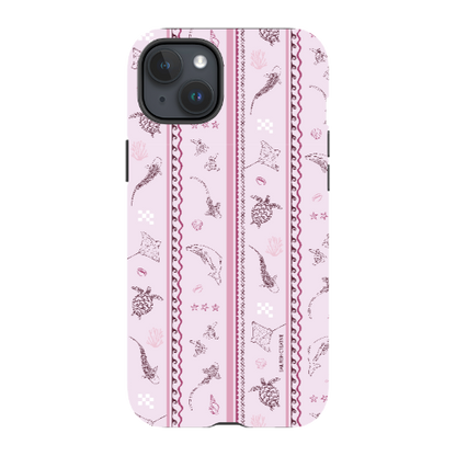 iPhone Tough Phone Case - Candy Stripes Orchid