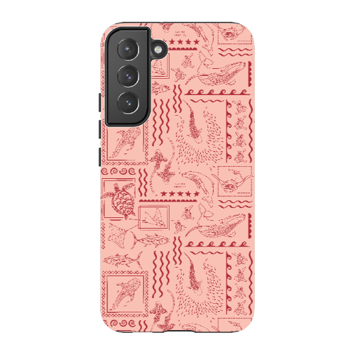 Samsung Tough Case - Busy Print Coral
