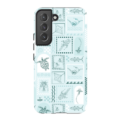 Samsung Tough Case - Arches Print Teal