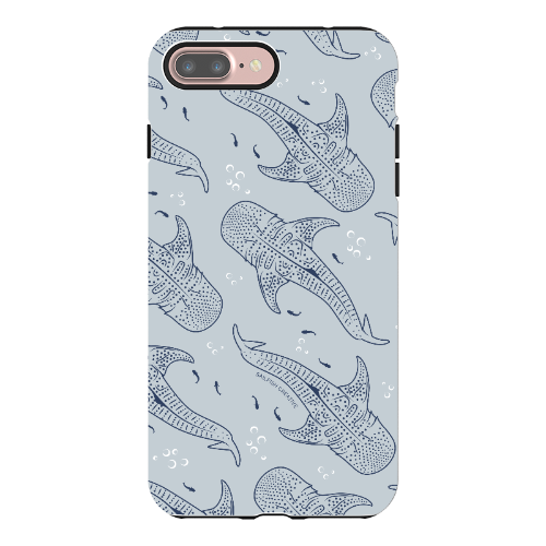 iPhone Tough Phone Case - Whale Sharks Pattern - Sailfish Creative