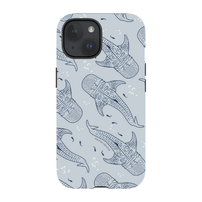 iPhone Tough Phone Case - Whale Sharks Pattern - Sailfish Creative